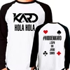 Camiseta Kard Hola Hola Hiddenkard Raglan Manga Longa