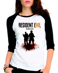 Camiseta Game Resident Evil 7 Re Vii Raglan Babylook 3/4 na internet