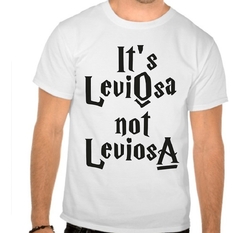 Camiseta Branca Harry Potter Filme Hp Its Leviosa