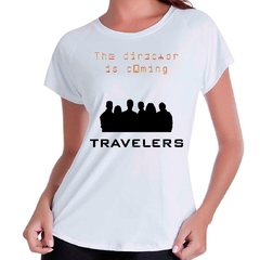 Camiseta Babylook Série Travelers Netflix
