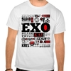 Camiseta Branca Exo Integrantes Kpop Exo-l