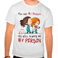 Camiseta Grey's Anatomy Meredith E Yang My Person Masculina na internet