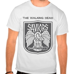 Camiseta The Walking Dead Saviors Twd Masculina Branca