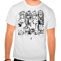 Camiseta Final Fantasy Xv Nocts E Amigos Branca Masculina - comprar online