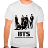 Camiseta Branca Kpop Bangtan Boys Bts Team Integrantes K-pop