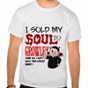 Camiseta Branca Série Supernatural I Sold My Soul To Crowley
