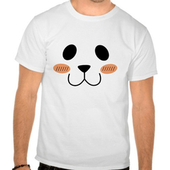 Camiseta Camisa Blusa Panda Face Cute - E-Anime Store