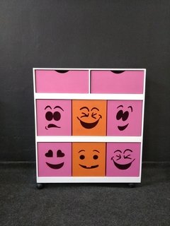 Organizador 2 gavetas e 6 caixas smile na internet