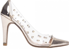 Sapatos femininos scarpins transparência na internet