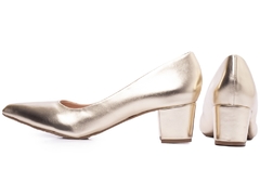 Sapato Scarpin Salto Bloco Grosso Baixo Arrasadora - comprar online