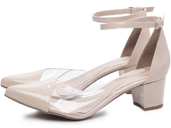 Sapato Scarpin Salto Bloco Grosso Baixo Arrasadora - comprar online