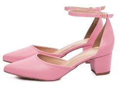 Sapato Scarpin Salto Bloco Grosso Baixo Arrasadora - Viviany Leal Store