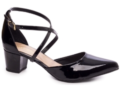 Sapato Scarpin Salto Bloco Grosso Baixo Arrasadora - Viviany Leal Store