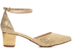 Sapato Scarpin Salto Bloco Grosso Baixo Arrasadora - Viviany Leal Store