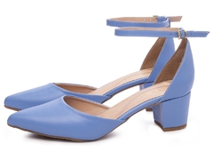 Sapato Scarpin Salto Bloco Grosso Baixo Arrasadora - Viviany Leal Store