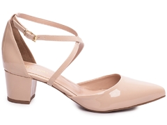 Sapato Scarpin Salto Bloco Grosso Baixo Arrasadora - Viviany Leal Store
