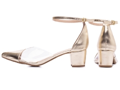 Sapato Scarpin Salto Bloco Grosso Baixo Arrasadora - Viviany Leal Store