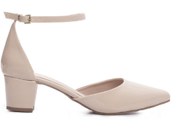 Sapato Scarpin Salto Bloco Grosso Baixo Arrasadora - Viviany Leal Store