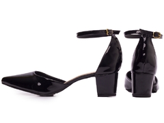 Sapato Scarpin Salto Bloco Grosso Baixo Arrasadora - Viviany Leal Store