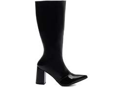 Imagem do Bota Arrasadora Bico Fino Verniz Preto