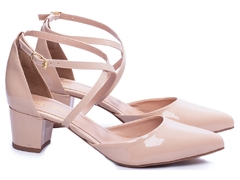 Sapato Scarpin Salto Bloco Grosso Baixo Arrasadora - comprar online