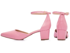 Sapato Scarpin Salto Bloco Grosso Baixo Arrasadora - Viviany Leal Store