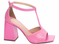 Sandália Feminina croco pink na internet