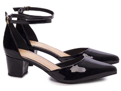 Sapato Scarpin Salto Bloco Grosso Baixo Arrasadora - comprar online