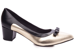 Sapato Scarpin Salto Bloco Grosso Baixo Arrasadora - Viviany Leal Store
