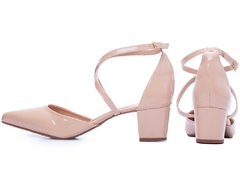 Sapato Scarpin Salto Bloco Grosso Baixo Arrasadora - Viviany Leal Store
