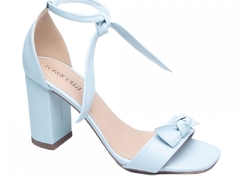 Sandalias femininas salto bloco laço - Viviany Leal Store
