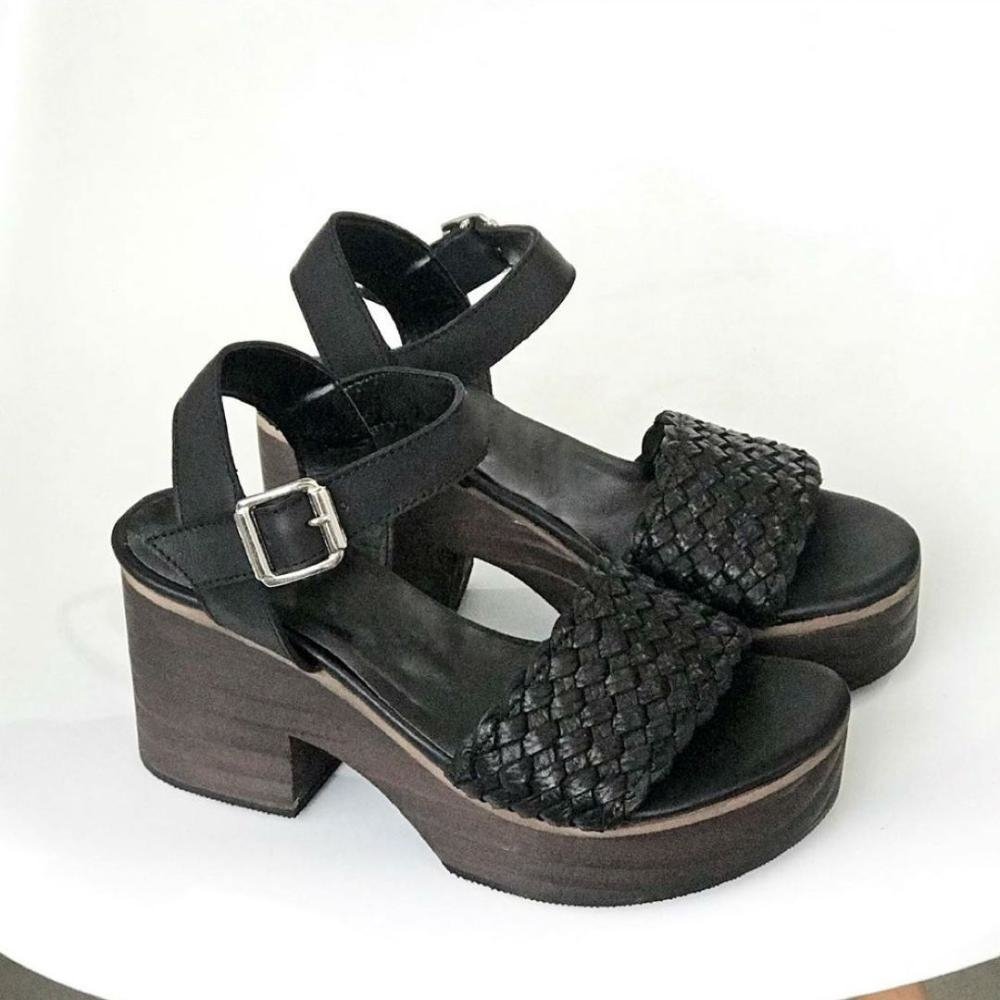 Sandalia SWIFT Madera Cuero Trenzado #56 - LYNCH
