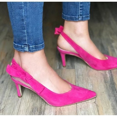 Stiletto GAYNOR Gamuza Con Moño #602 - LYNCH