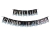 Banderín Feliz Cumpleaños tipo confetti negro con stamping