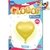 GLOBO METALIZADO FORMAS 45 CM - CORAZON DORADO
