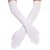 GUANTES DE DAMA/ CHARLESTON BLANCOS 55cm (par)
