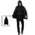 CAPA DISFRAZ NEGRA CON CAPUCHA 80cm