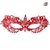 ANTIFAZ DE ENCAJE MARIPOSA NOCTURNA *ROJO*