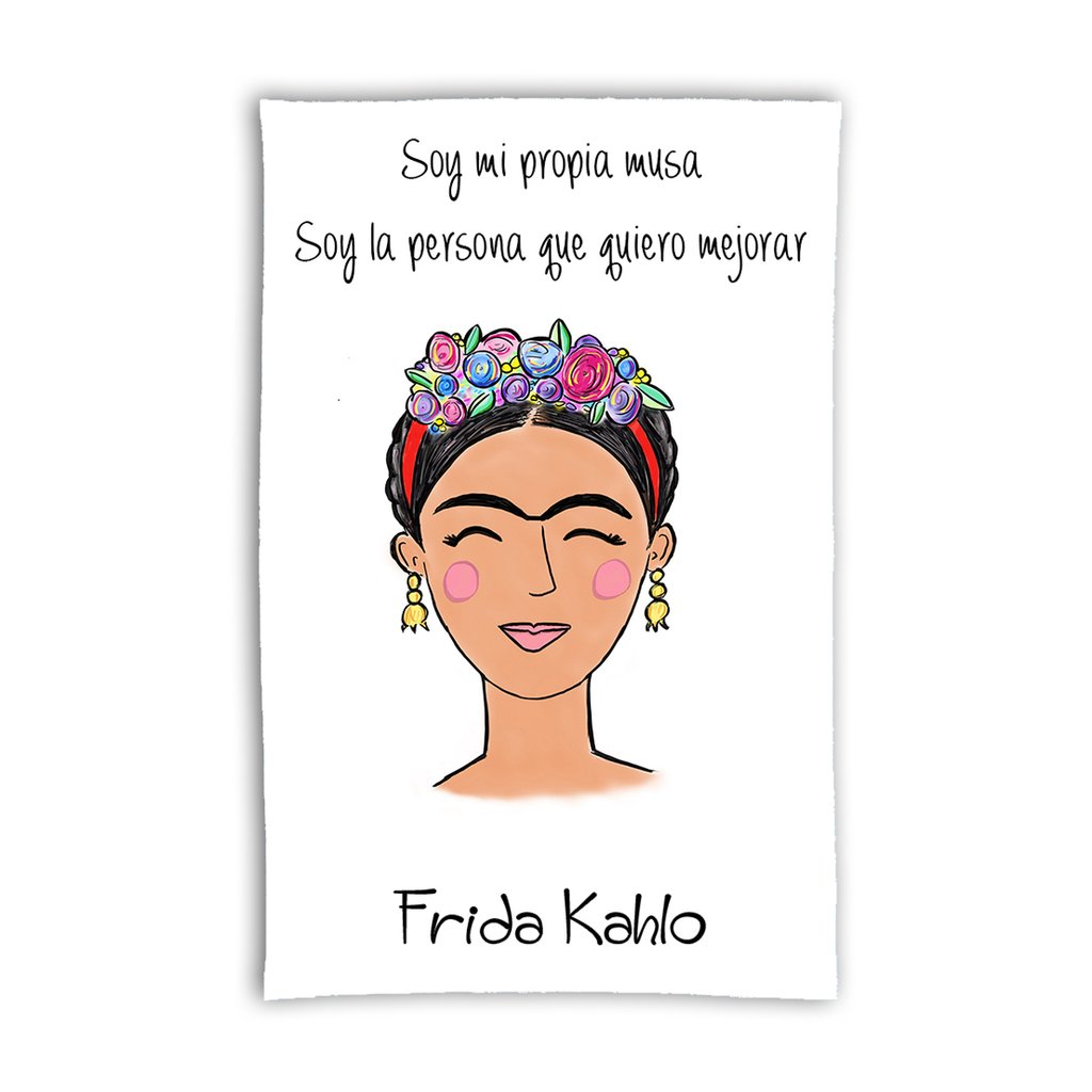 Toallón Frida Kahlo Línea Frases