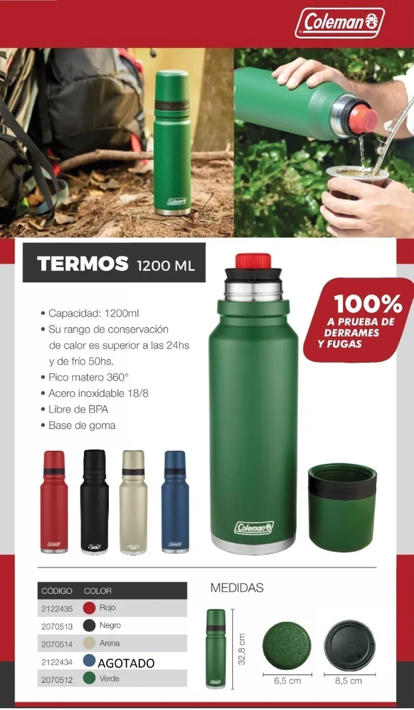 Termo Coleman 3,8 Litros - Tienda de Deportes Outdoor