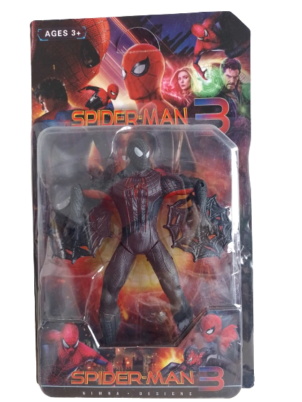 Muñeco Articulado Spiderman Negro Hombre Araña - Avengers