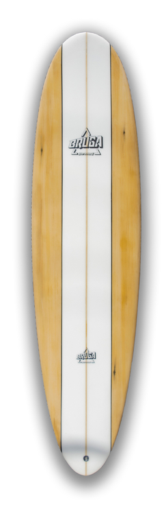 FUNBOARD MADERA + BLANCO + FRANJA CENTRAL - comprar online