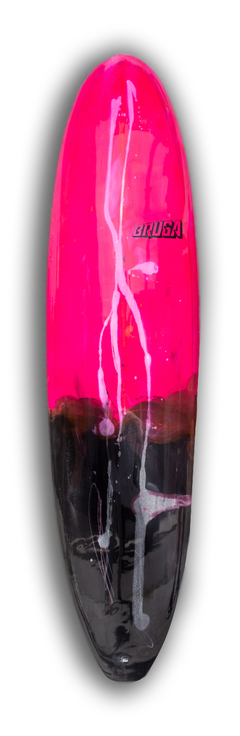 Funboard Rosa y negra 7.2