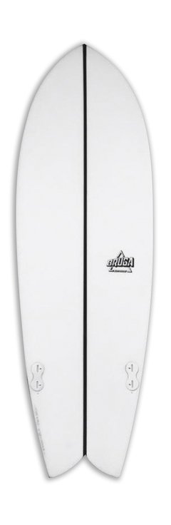 SHORTBoard Cola Fish Blanco Laqueado