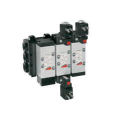 Válvula Camozzi Serie 9 Mando Eléctrico y Neumático -ISO/VDMA