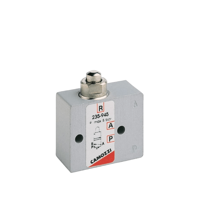 Camozzi 358-965 CAMOZZI MECH VALVE-5/2 NC-1/8-UNIDEIRECTIONAL ROLLER-SR