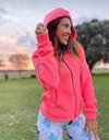 CAMPERA MICROPOLAR CON CAPUCHA Y CORDONES SUNSEA