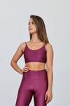 Top Yoga de Alcinha Roxo