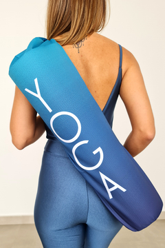 Bolsa Porta Mat Degradê Azul Yoga