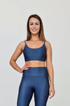 Top Yoga de Alcinha Azul